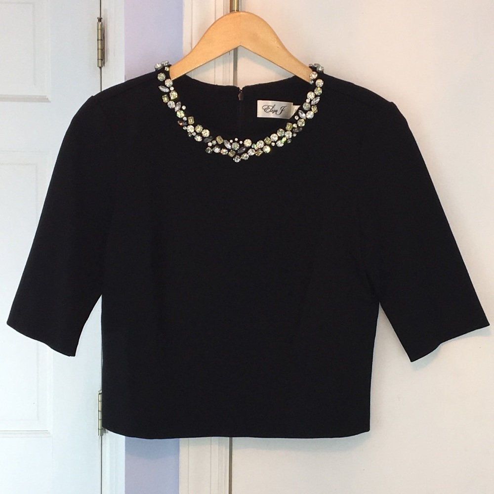 Eliza J Jeweled Blouse
